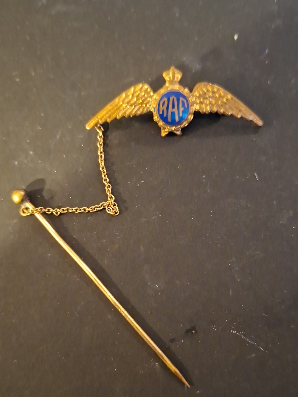 WW2 Gold Plated RAF Sweetheart Pin